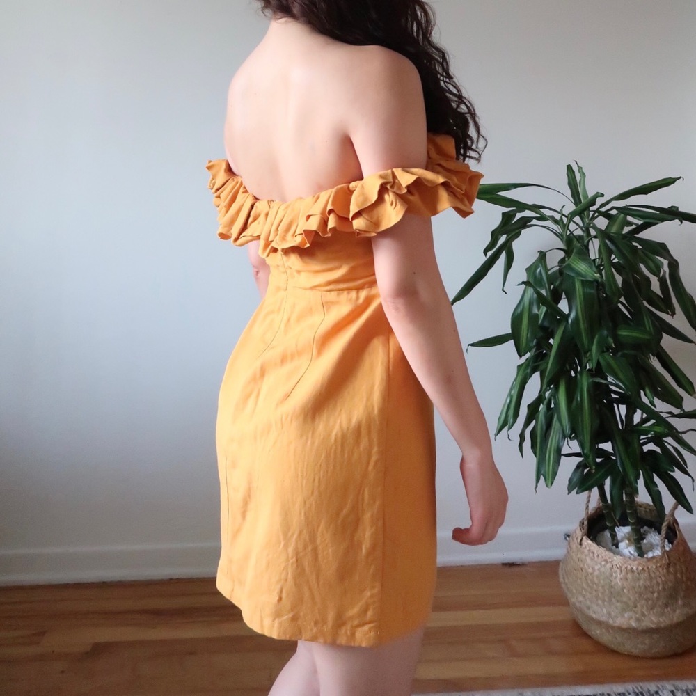 Brand New Off Shoulder Ruffle Mini Dress